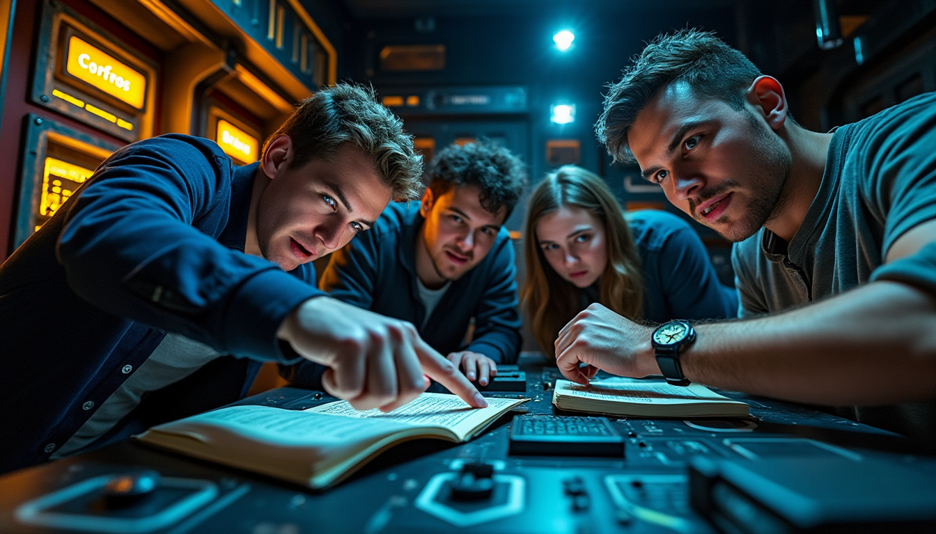 participez à un escape game à annonay et plongez dans une aventure immersive unique à vivre en groupe. résolvez des énigmes, coopérez et vivez des moments inoubliables entre amis ou en famille !