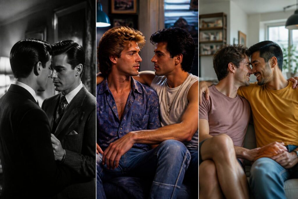 découvrez l'évolution de la représentation du sexe gay à l'écran à travers l'histoire, retraçant les changements sociaux et culturels qui ont influencé cette visibilité.