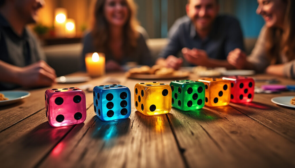 découvrez nos dés en ligne pour pimenter vos soirées jeux entre amis et partager des moments de fun et de convivialité.
