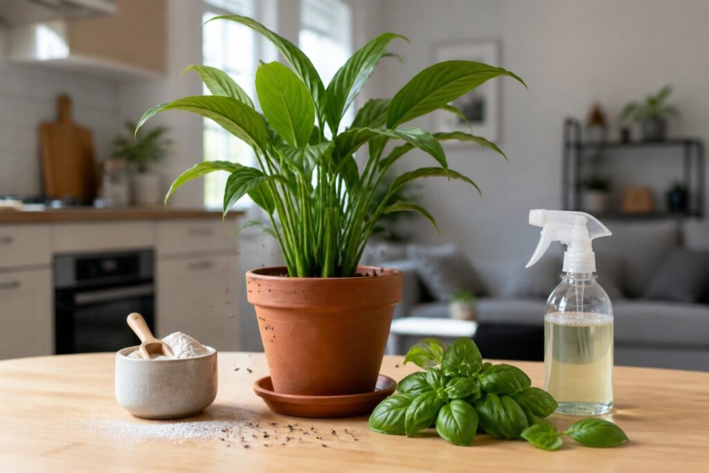 découvrez comment éliminer efficacement les moucherons sur vos plantes vertes à la maison grâce à des méthodes simples et naturelles.