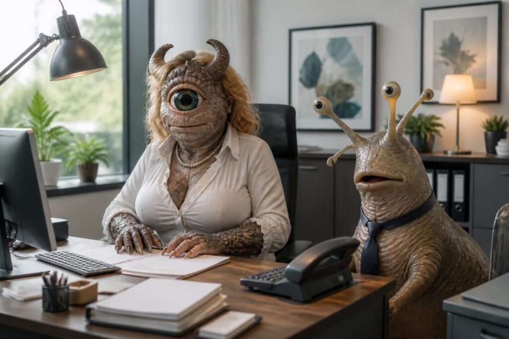 découvrez l'identité de l'assistant limace dans le film 'secrétaire monstre et compagnie' et son rôle surprenant dans cette comédie originale.