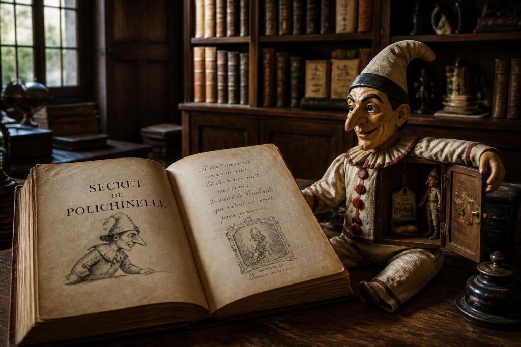 découvrez l'origine et l'usage de l'expression « secrets de polichinelle », son histoire fascinante et comment elle est utilisée dans la langue française actuelle.