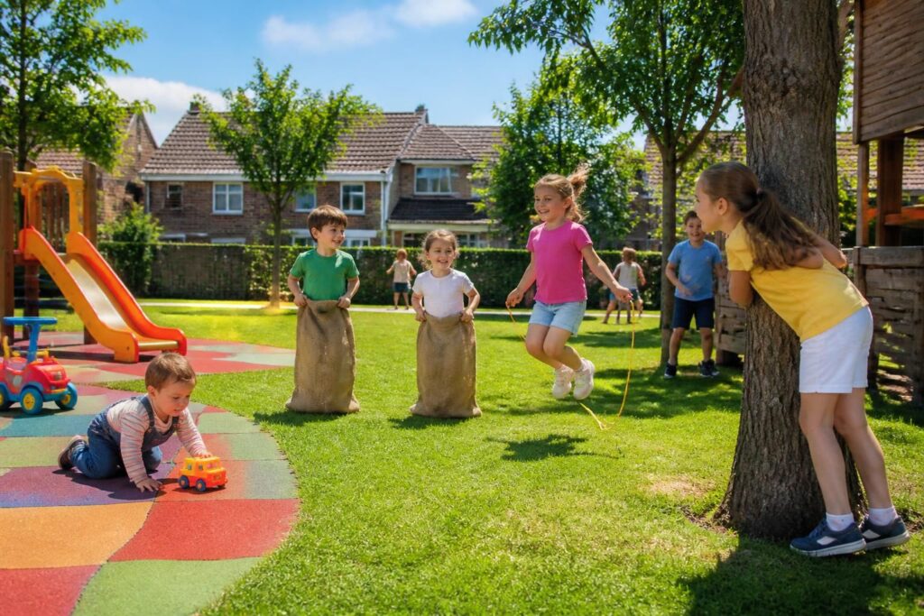 découvrez des idées de jeux plein air adaptés aux enfants de 2 à 8 ans, près de chez vous, pour des moments ludiques et conviviaux en famille ou entre amis.