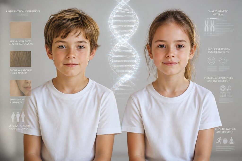 découvrez tout sur les jumeaux monozygotes : leur adn identique, leurs particularités uniques et les différences surprenantes qui peuvent apparaître malgré leur origine commune.