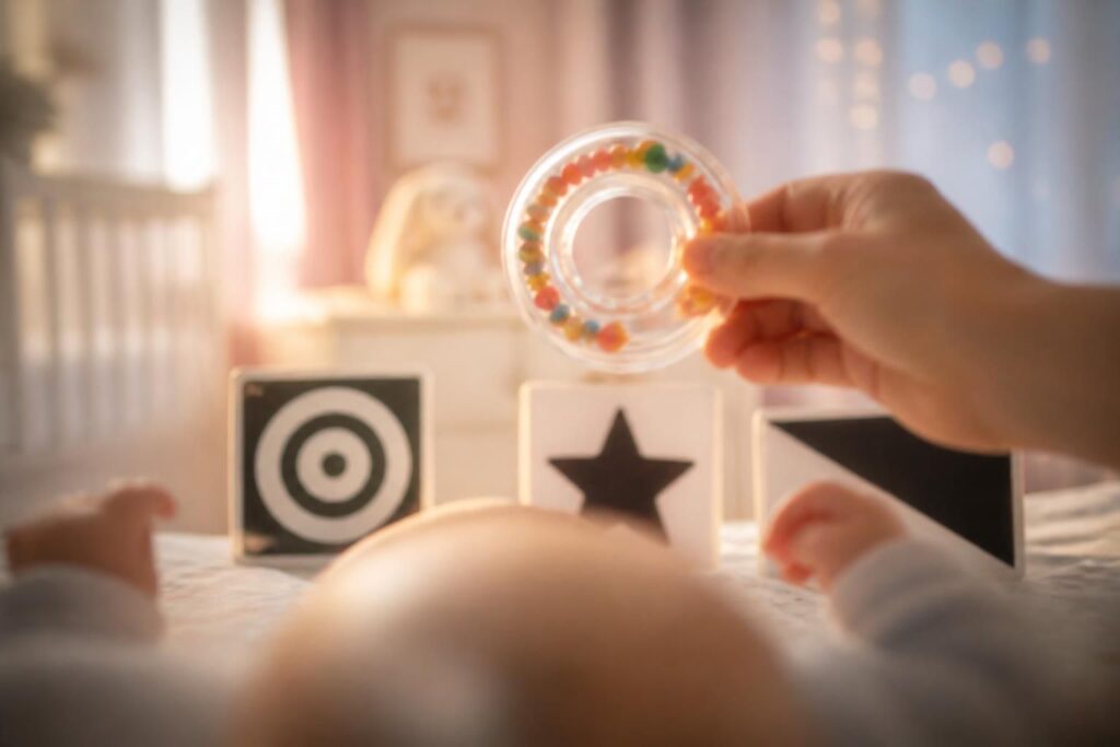 découvrez ce que voit votre bébé de 1 mois et apprenez comment stimuler sa vision pour favoriser son développement sensoriel.