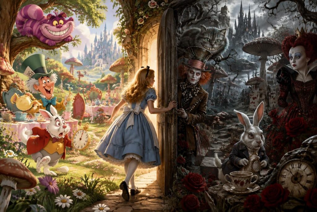 découvrez les personnages emblématiques d’alice au pays des merveilles, du dessin animé classique au film fantastique de tim burton.